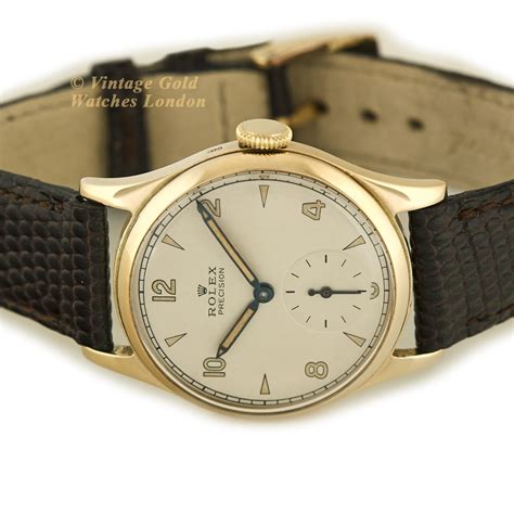 1948 rolex precision 9 ct gold|Rolex Precision Cal.710 9ct 1948 .